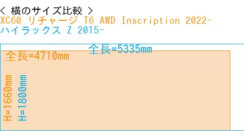 #XC60 リチャージ T6 AWD Inscription 2022- + ハイラックス Z 2015-